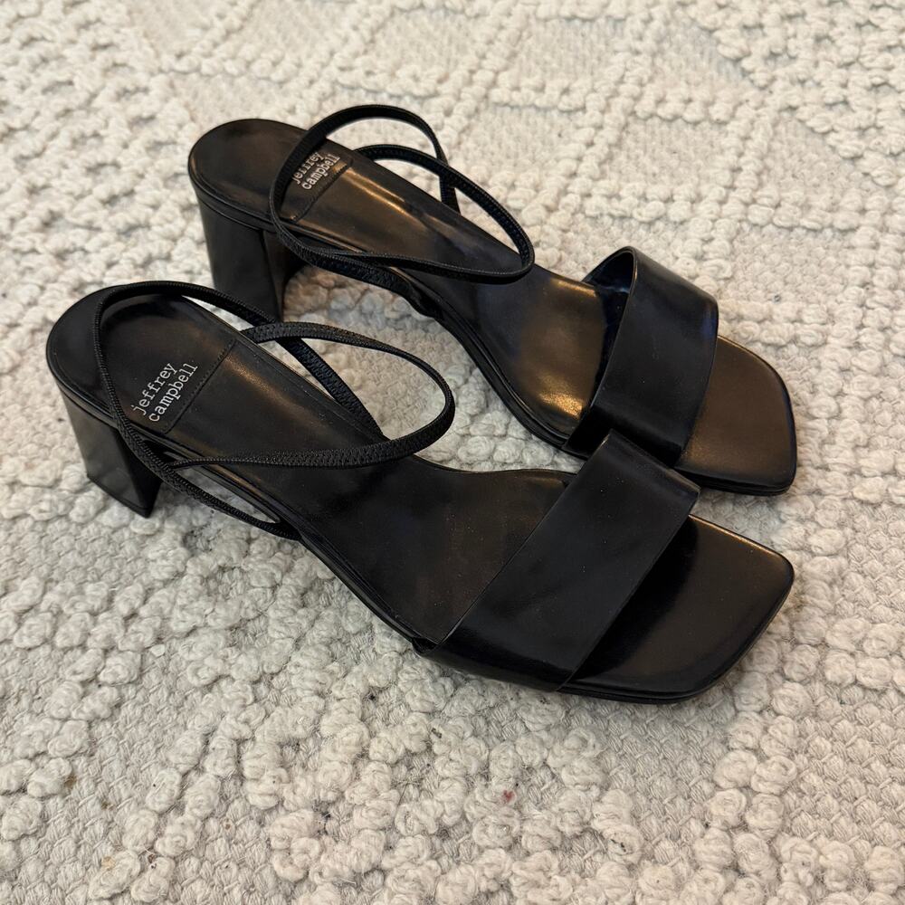 Jeffrey Campbell Black Slingback Heels